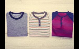 T-shirt with stripes
